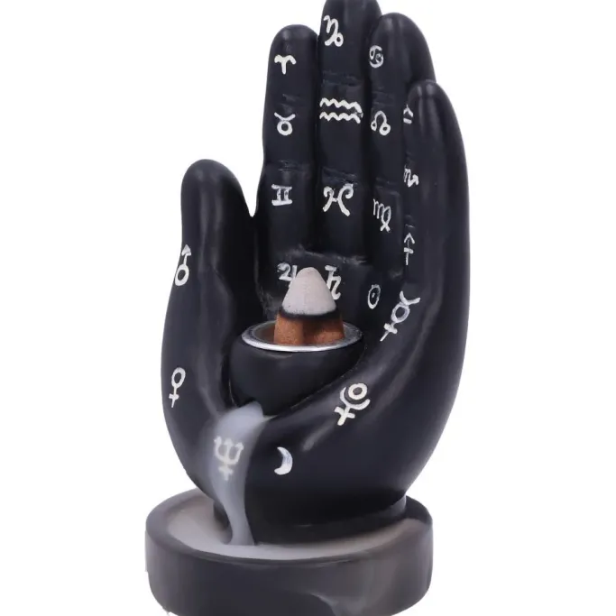 Nemesis Now Palmistry Backflow Incense Burner Black