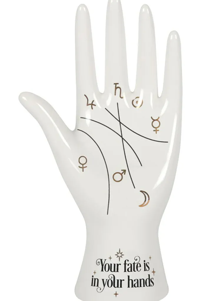 Something Different Palmistry Hand White Ceramic
