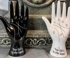 Something Different Palmistry Hand White Ceramic
