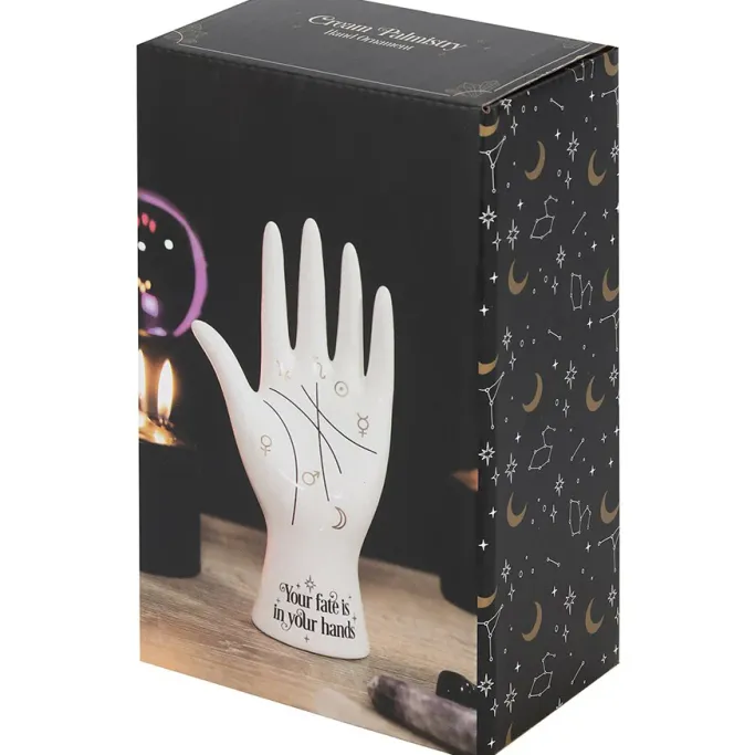 Something Different Palmistry Hand White Ceramic