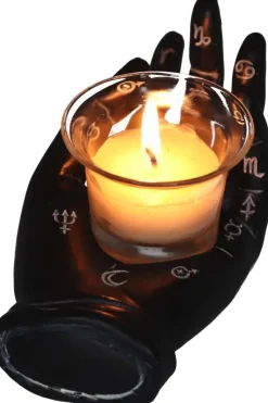 Nemesis Now Palmist's Prediction Black Tealight Holder