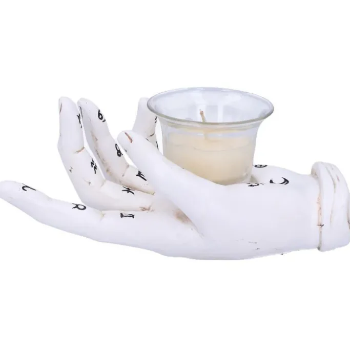 Nemesis Now Palmist's Prediction White Tealight Holder