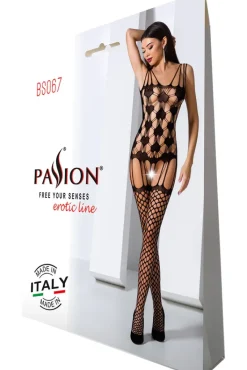 Passion Lingerie Passion Bodystocking BS067 Black
