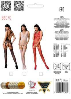 Passion Lingerie Passion Bodystocking BS070 Red
