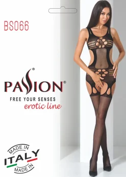 Passion Lingerie Passion Bodystocking BS066 Red