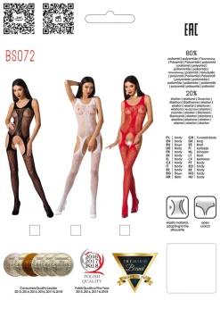 Passion Lingerie Passion Bodystocking BS072 Red