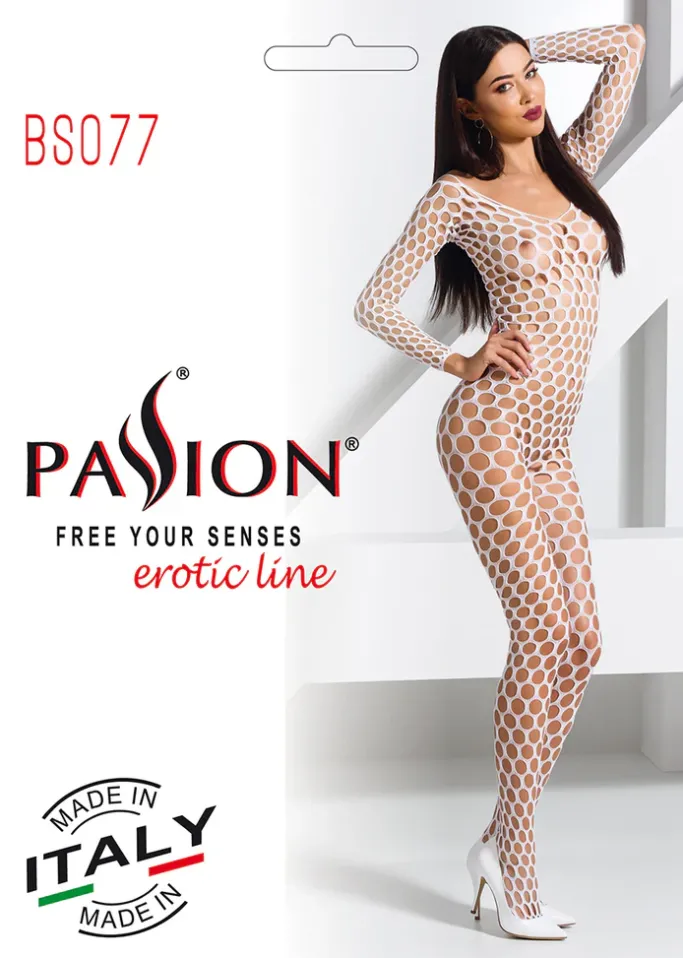 Passion Lingerie Passion Bodystocking BS077 White