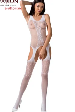 Passion Lingerie Passion Bodystocking BS072 White