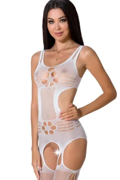 Passion Lingerie Passion Bodystocking BS066 White