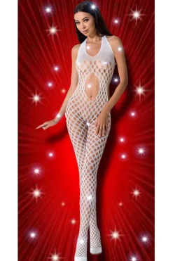 Passion Lingerie Passion Bodystocking BS065 White