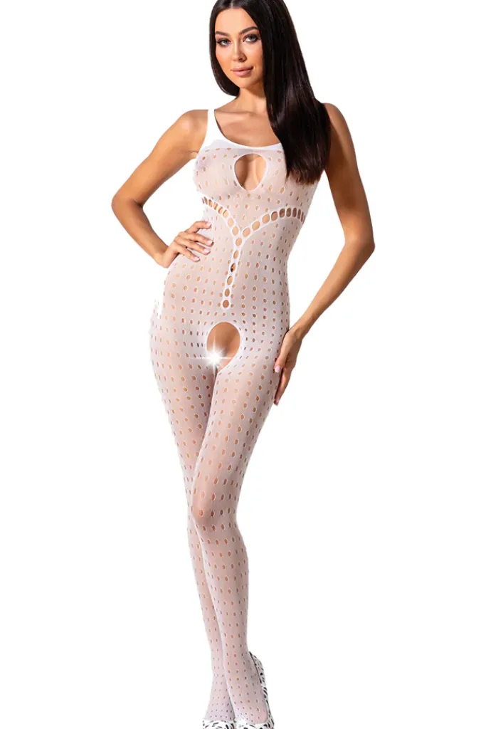 Passion Lingerie Passion Bodystocking BS078 White