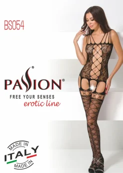 Passion Lingerie Passion BS054 Bodystocking Black