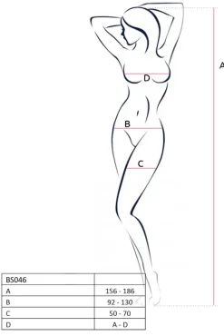 Passion Lingerie Passion BS046 Bodystocking White