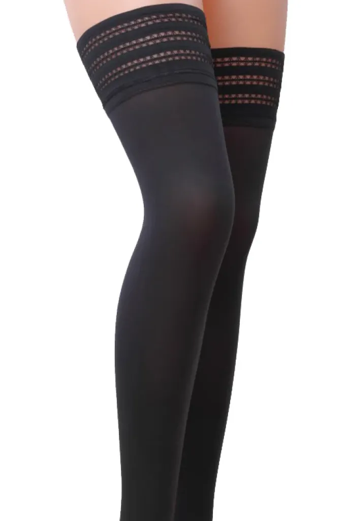 Passion Lingerie Passion Graphite Stockings ST006 80 Den
