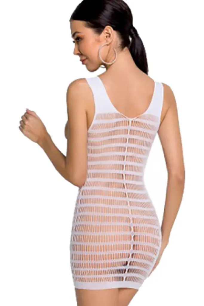 Passion Lingerie Bodystocking BS092 White