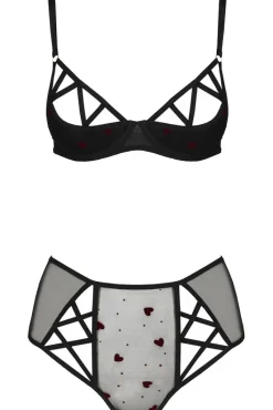 Passion Lingerie Passion Lovelia Bikini Lingerie Set Black