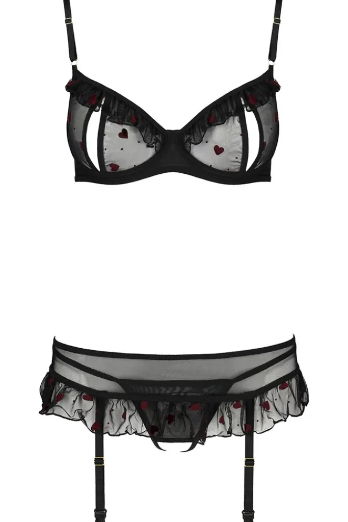 Passion Lingerie Passion Lovelia Lingerie Set Black