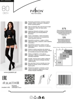 Passion Lingerie Passion Moka Brown Stockings ST006 80 Den
