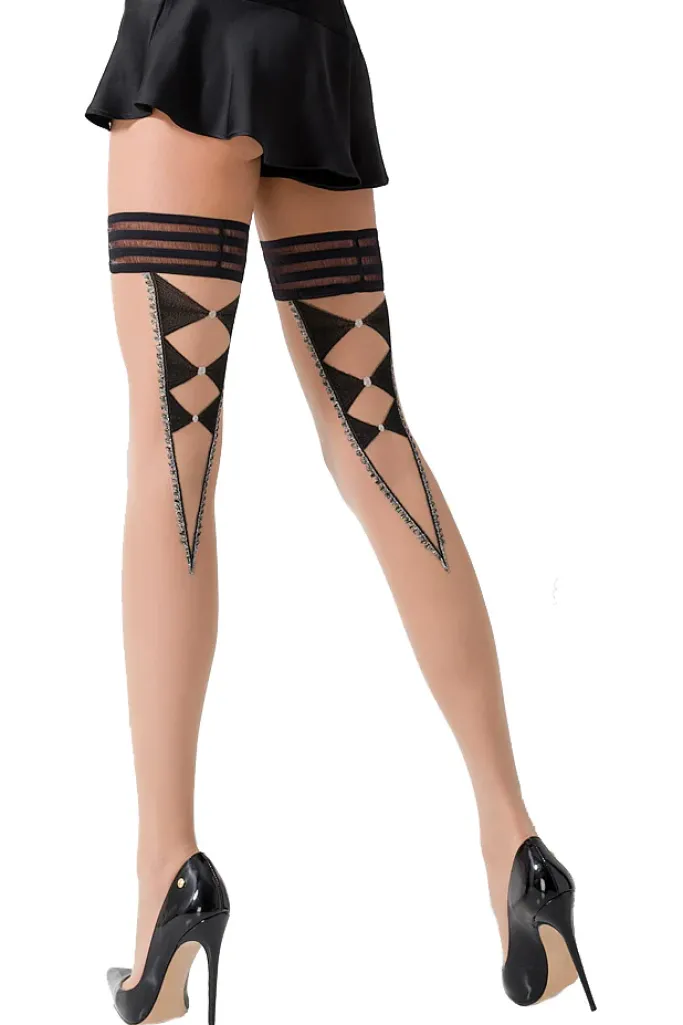 Passion Lingerie Passion Nocciola Brown Hold-Ups ST024