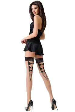 Passion Lingerie Passion Nocciola Brown Hold-Ups ST024