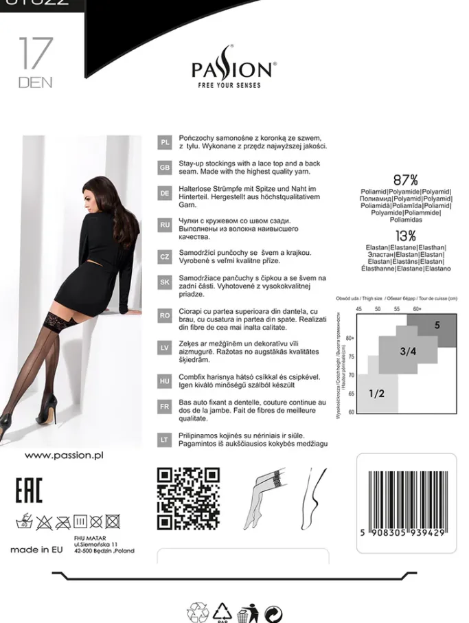 Passion Lingerie Passion Visone Bronze Hold-Ups ST022