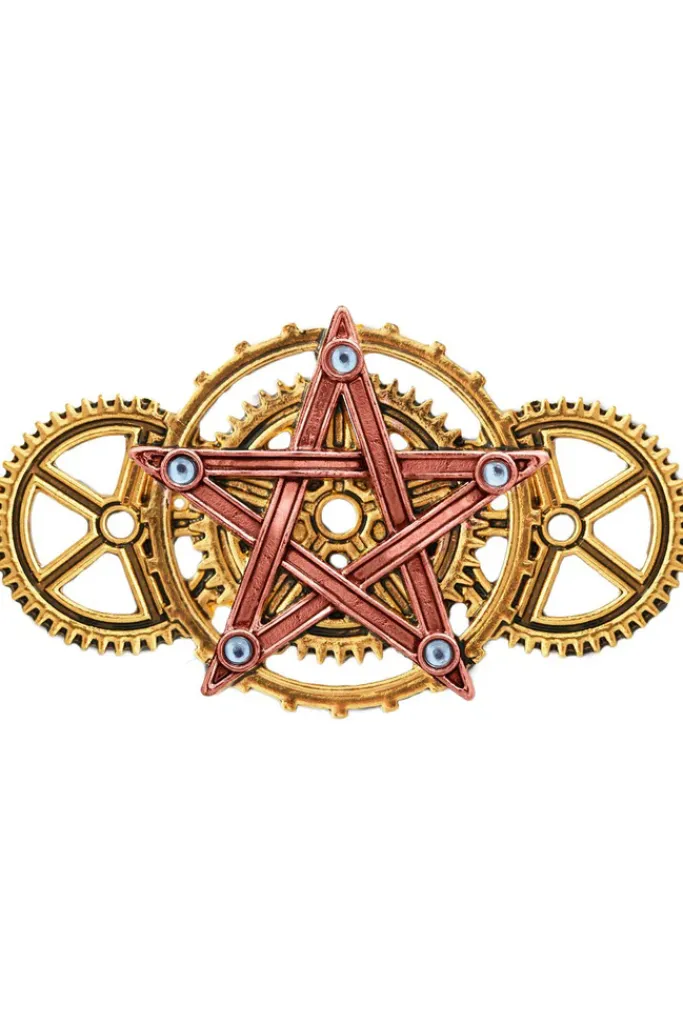 Engineerium Penta Meridia Brooch. Steampunk by Anne Stokes EN9