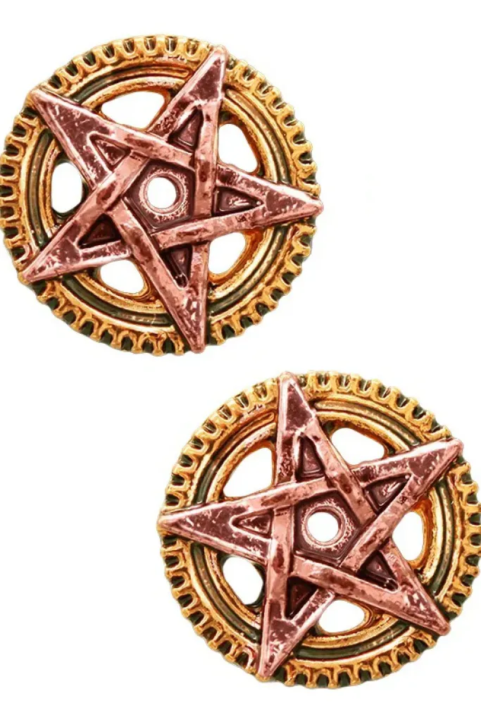 Engineerium Penta Meridia Earrings. Steampunk by Anne Stokes EN8