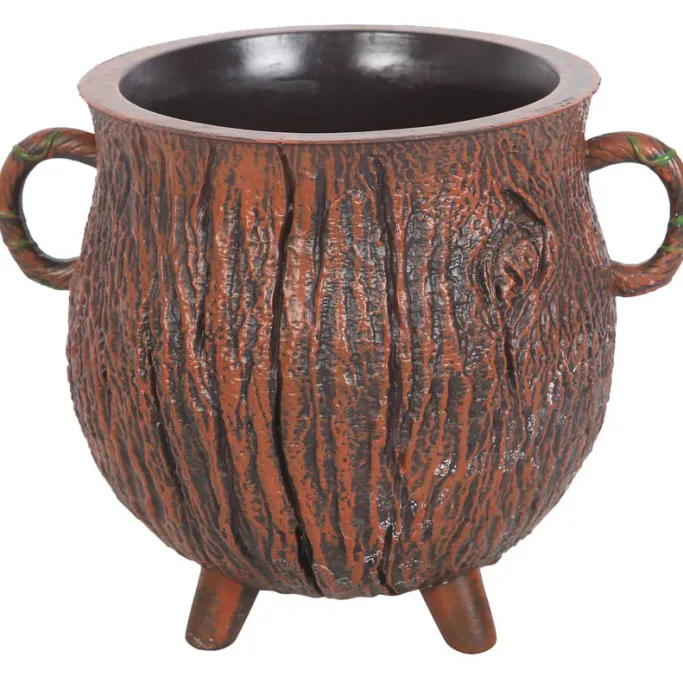 Something Different Pentagram Bark Effect Cauldron Plant Pot