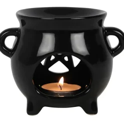 Something Different Pentagram Cauldron Oil Burner