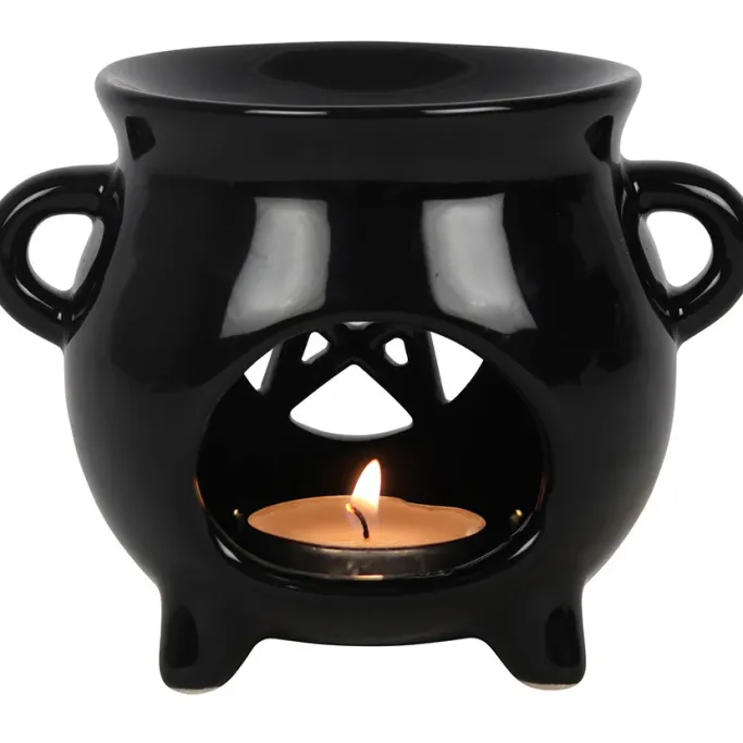 Something Different Pentagram Cauldron Oil Burner