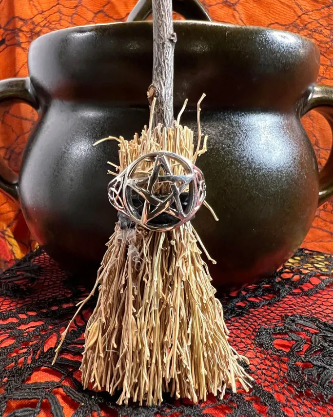 Alternative Gifts Pentagram Charm Broomstick