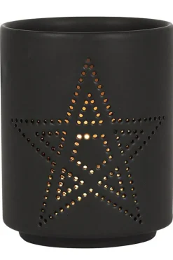 Something Different Pentagram Cut Out Tealight Holder