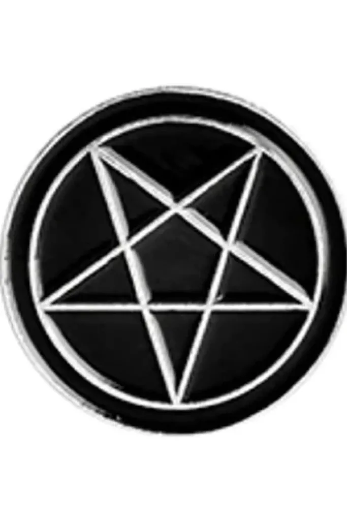 Gothic Pins Pentagram Gothic Pin