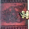 Nemesis Now Pentagram Leather Emboss Journal and Lock