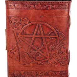Nemesis Now Pentagram Leather Emboss Journal and Lock
