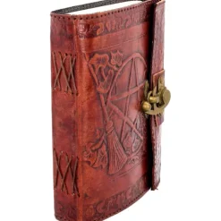 Nemesis Now Pentagram Leather Emboss Journal and Lock