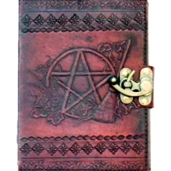 Nemesis Now Pentagram Leather Emboss Journal and Lock