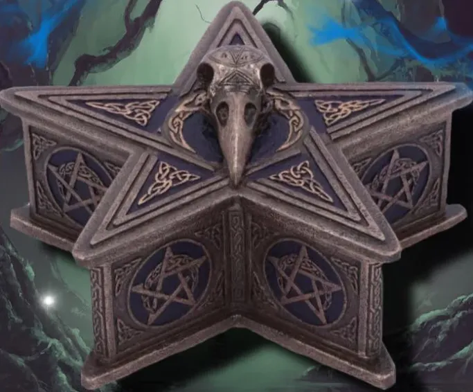 Nemesis Now Pentagram Raven Box