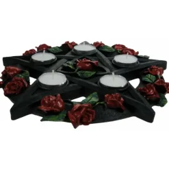 Nemesis Now Pentagram Rose Tealight Holder