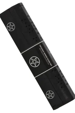 Something Different Pentagram Wooden Black Pepper Incense Box Set