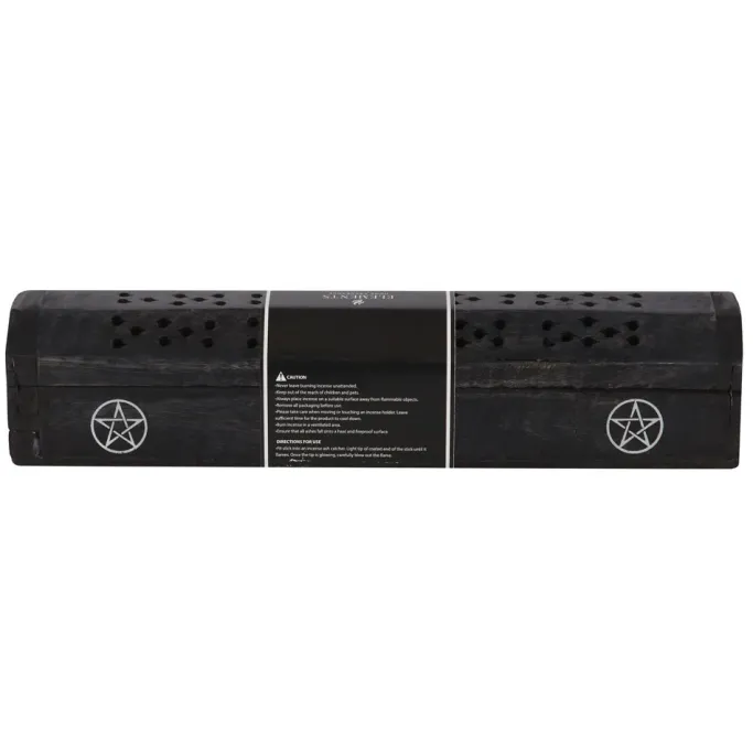 Something Different Pentagram Wooden Black Pepper Incense Box Set