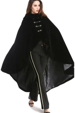 Pentagramme Black Velvet Cape