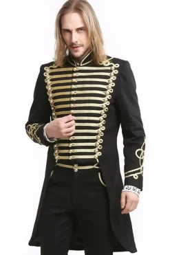 Pentagramme Gold Officer Gothic Coat