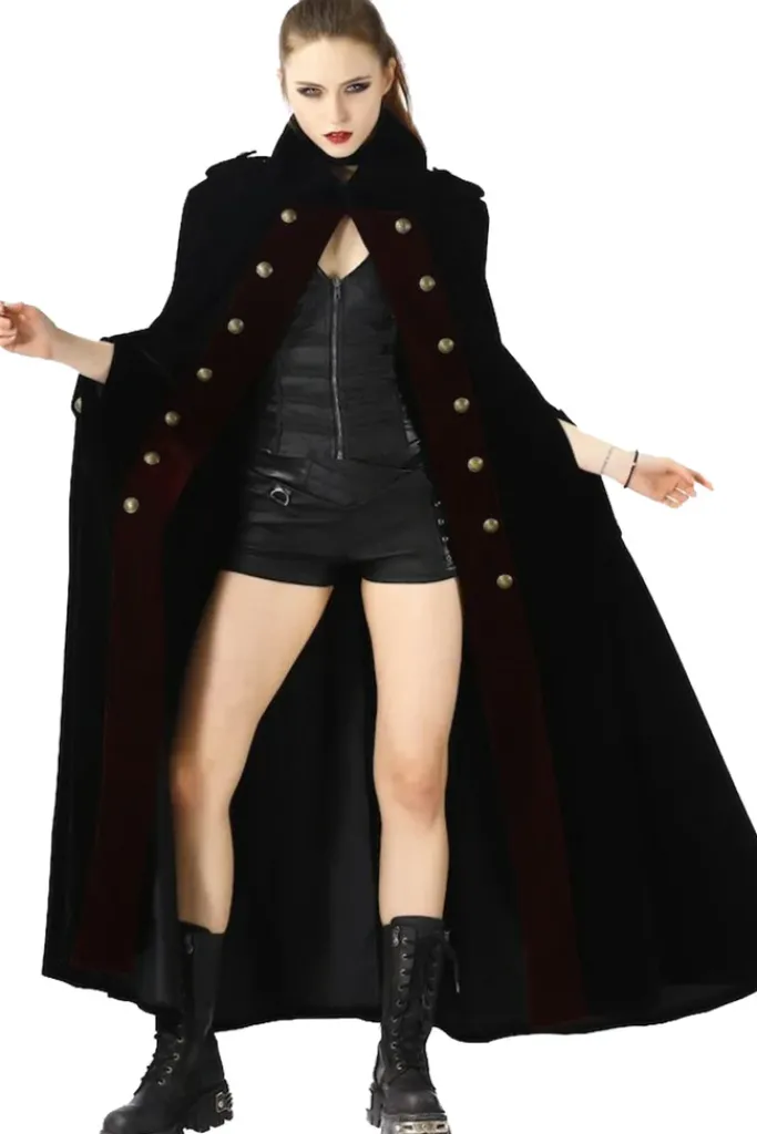 Pentagramme Velvet Gothic Cape