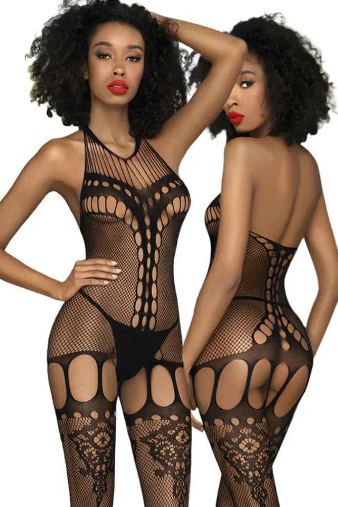 Penthouse Fancy Me Bodystocking Black (XL)