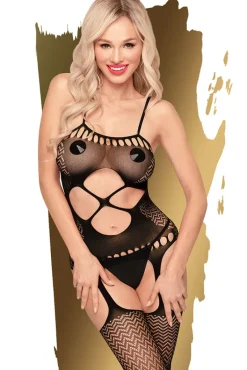 Penthouse Hot Nightfall Black Bodystocking