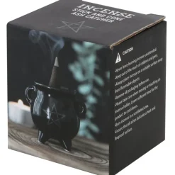 Something Different Pentragram Cauldron Ceramic Incense Holder