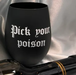 Something Different Pick Your Poison Stemless Wine Glass