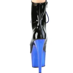 Pleaser ADORE 1020 Royal Blue Chrome Boots