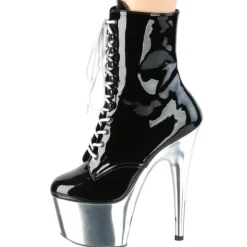 Pleaser ADORE 1020 Silver Chrome Boots